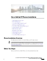 Cisco 7965G - Unified IP Phone VoIP Installation Manual предпросмотр