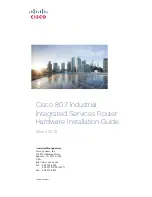 Cisco 807 Hardware Installation Manual предпросмотр