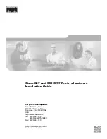 Предварительный просмотр 1 страницы Cisco 827 Hardware Installation Manual