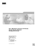 Cisco 850 Series Configuration Manual preview