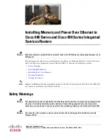 Cisco 880 Series Installation Manual предпросмотр