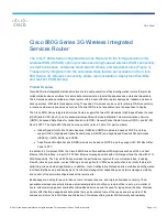 Preview for 1 page of Cisco 880G Series Datasheet