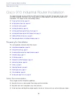 Cisco 910 Installation Manual предпросмотр