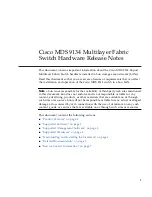 Preview for 3 page of Cisco 9134 - MDS Multilayer Fabric Switch Release Notes