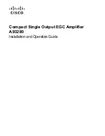 Preview for 1 page of Cisco A93280 Installation And Operation Manual