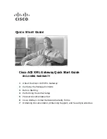 Предварительный просмотр 1 страницы Cisco ACE XML Gateway Quick Start Manual