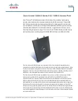 Cisco AIR-AP1242AG-A-K9 - Aironet 1242AG - Wireless Access Point Datasheet предпросмотр