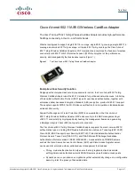 Cisco AIR-CB21AG-E-K9 Datasheet предпросмотр