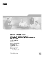 Cisco AIR-PCM352 - Aironet 350 Series 11Mbps Wireless LAN PC Card Adapter Installation And Configuration Manual предпросмотр