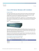 Предварительный просмотр 1 страницы Cisco AIR-WLC2106-K9 - Wireless LAN Controller 2106 Datasheet