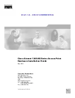 Предварительный просмотр 1 страницы Cisco Aironet 1240AG Series Hardware Installation Manual