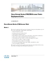 Cisco Aironet 2700 Series Deployment Manual preview