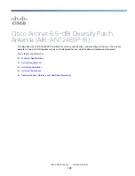 Preview for 1 page of Cisco Aironet AIR-ANT2465P-R Manual