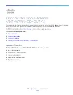 Preview for 1 page of Cisco ANT-WPAN-OD-OUT-N Technical Specifications And Installation Instructions