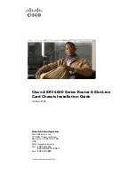 Предварительный просмотр 1 страницы Cisco ASR 14000 Series Installation Manual