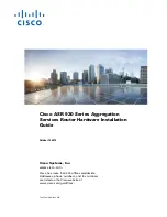 Cisco ASR 920 series Hardware Installation Manual предпросмотр