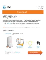 Preview for 1 page of Cisco AT&T 3G MicroCell Getting Started Manual