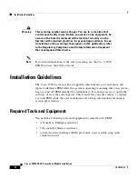 Предварительный просмотр 4 страницы Cisco Blower Module  10000 ESR Installation Manual