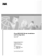 Preview for 1 page of Cisco BPX 8650 Installation And Configuration Manual