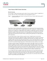 Cisco C-series Nexus 5010 Datasheet preview