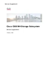 Предварительный просмотр 1 страницы Cisco C880 Series Service Supplement Manual