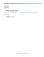 Cisco C9117AXI-ME-x Getting Started Manual preview