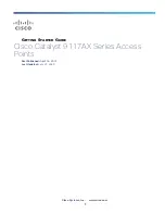 Preview for 1 page of Cisco C9117AXI-ME-x Getting Started Manual