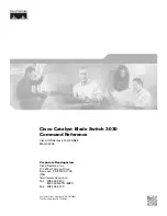 Предварительный просмотр 1 страницы Cisco Catalyst 3030 Command Reference Manual