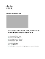 Предварительный просмотр 1 страницы Cisco Catalyst 3110G Getting Started Manual