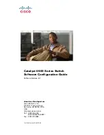 Предварительный просмотр 1 страницы Cisco Catalyst 6509 Software Manual