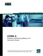 Предварительный просмотр 1 страницы Cisco CCNA 2 Instructor Manual