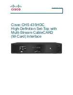 Preview for 1 page of Cisco CHS 435HDC Installation Manual