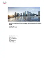 Cisco Cisco 5400 ENCS Hardware Installation Manual предпросмотр