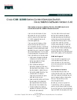 Предварительный просмотр 1 страницы Cisco CSS 11506 Product Bulletin