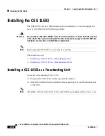 Preview for 40 page of Cisco CSS11501 - 100Mbps Ethernet Load Balancing Device Hardware Installation Manual