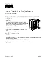 Предварительный просмотр 1 страницы Cisco CSS8-IDM-MEM-HD Quick Start Manual