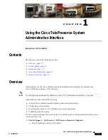 Preview for 23 page of Cisco CTS 1000 - TelePresence System 1000 Video Conferencing Administration Manual