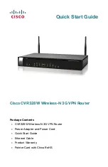 Cisco CVR328W Quick Start Manual preview