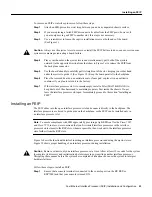 Предварительный просмотр 23 страницы Cisco CX-FEIP-1FX= Installation and con?guration Installation Manual