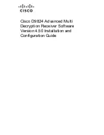 Preview for 1 page of Cisco D9824 Installation And Configuration Manual