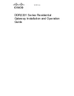 Cisco DDR2201 Series Installation And Operation Manual предпросмотр