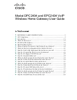 Предварительный просмотр 1 страницы Cisco DPC2434 User Manual