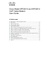 Cisco DPC3212 User Manual preview