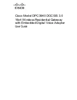 Предварительный просмотр 1 страницы Cisco DPC3940 User Manual