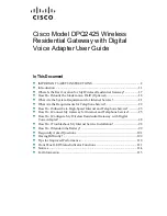 Cisco DPQ2425 User Manual preview