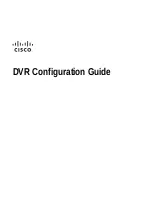 Preview for 1 page of Cisco DVR Configuration Manual