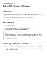 Preview for 1 page of Cisco Edge 300 Series Firmware Upgrade