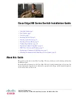 Предварительный просмотр 1 страницы Cisco Edge 300 Series Installation Manual