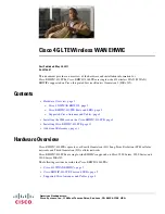 Cisco EHWIC-4G-LTE-V Manual preview