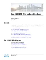 Cisco ENCS 5406-W Quick Start Manual preview